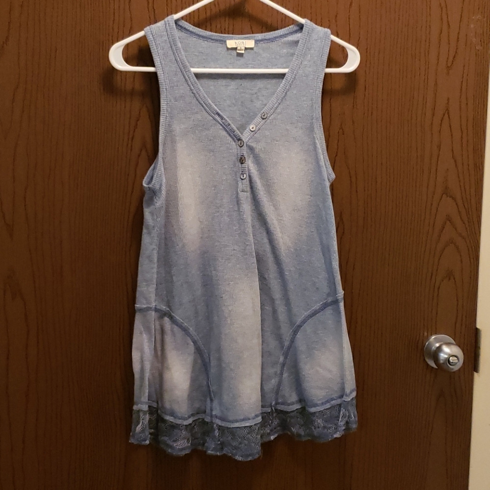 Long Blue Tank